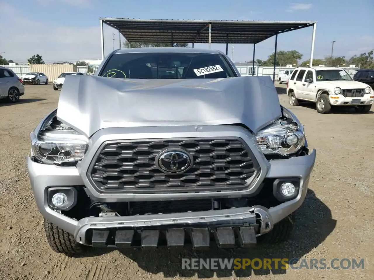 9 fotografías del automóvil dañado 3TMCZ5AN4MM426142 TOYOTA TACOMA 2021