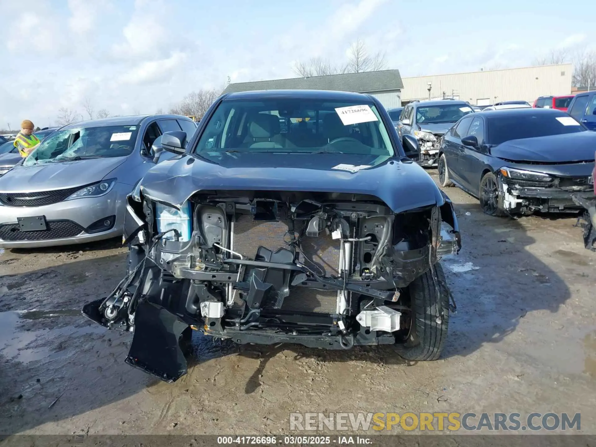13 fotografías del automóvil dañado 3TMCZ5AN5MM377663 TOYOTA TACOMA 2021