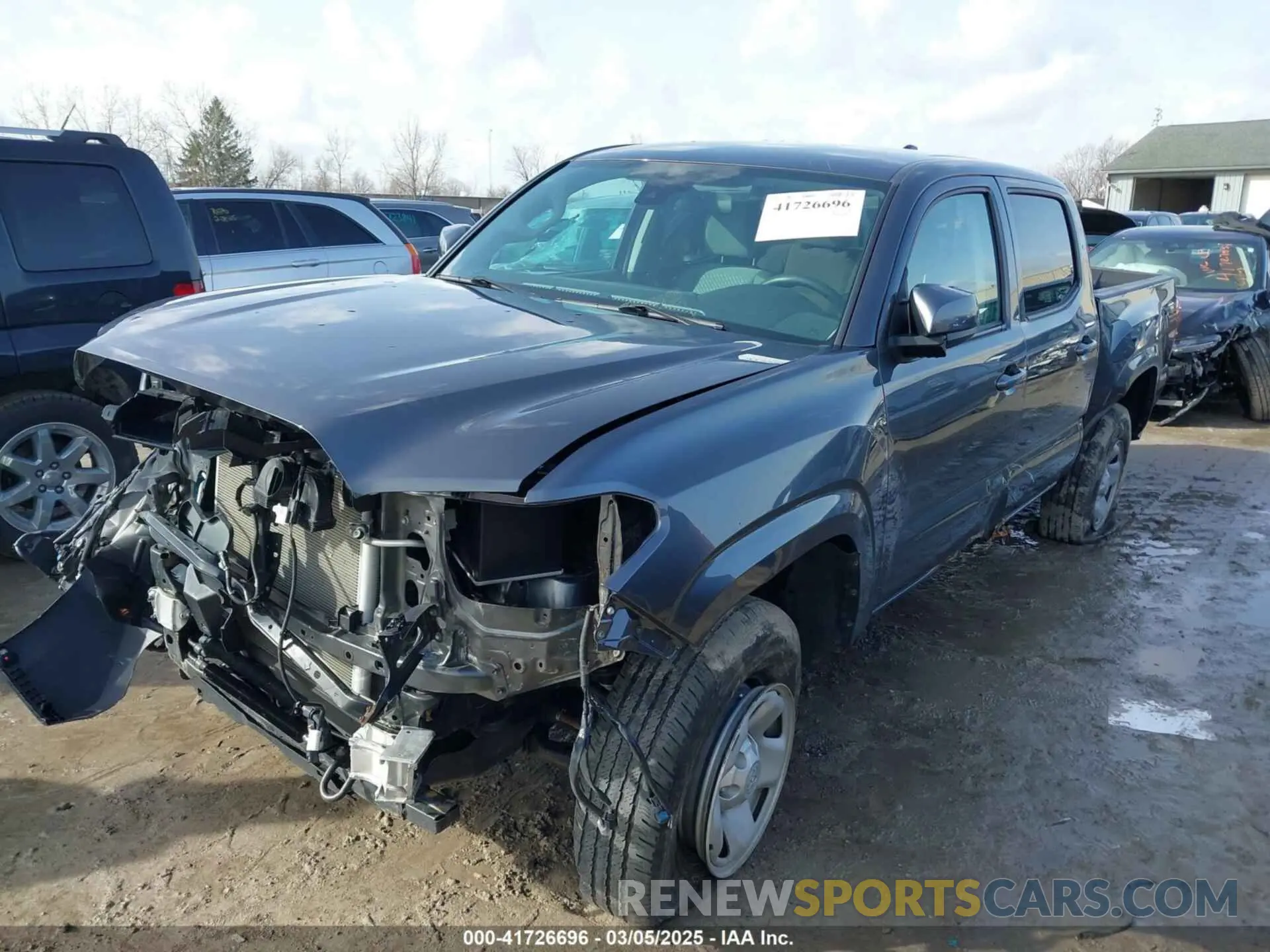 2 fotografías del automóvil dañado 3TMCZ5AN5MM377663 TOYOTA TACOMA 2021