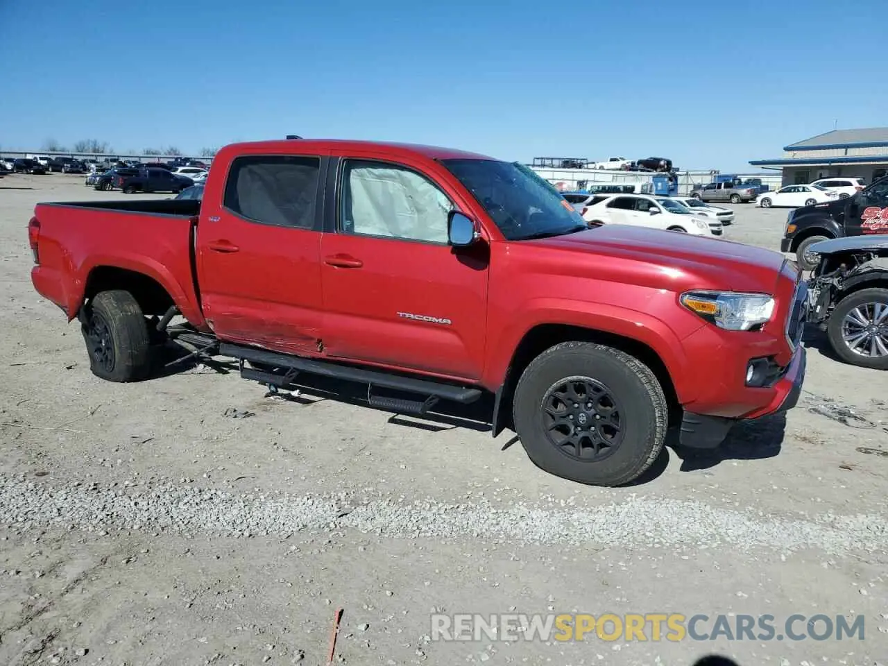 4 fotografías del automóvil dañado 3TMCZ5AN5MM435562 TOYOTA TACOMA 2021