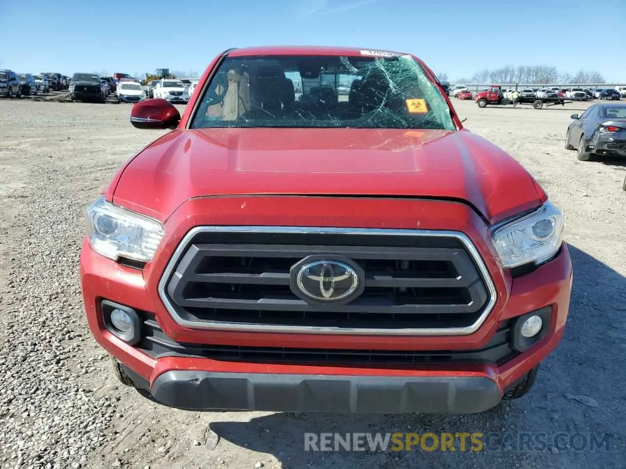5 fotografías del automóvil dañado 3TMCZ5AN5MM435562 TOYOTA TACOMA 2021