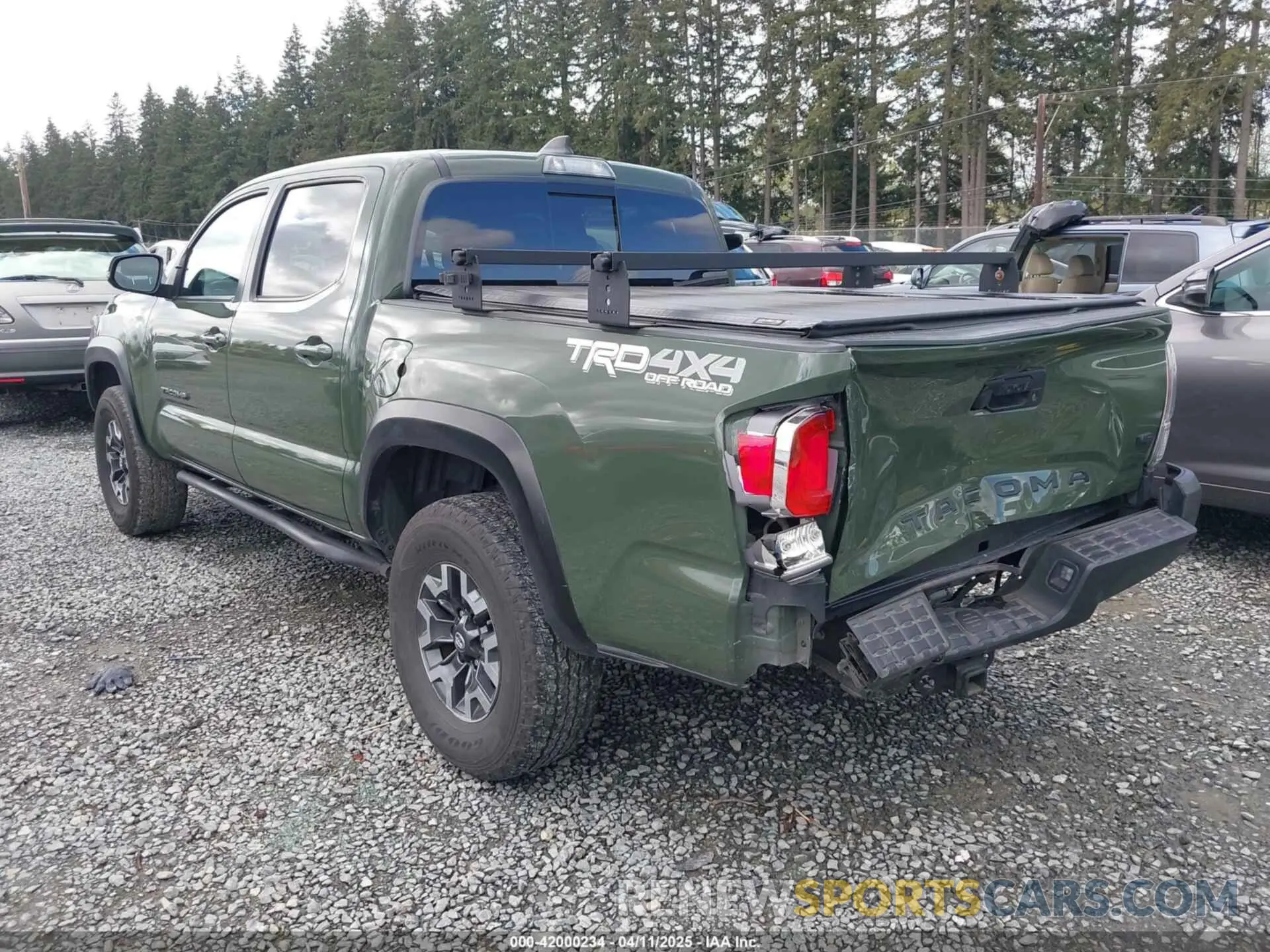 3 fotografías del automóvil dañado 3TMCZ5AN5MM437358 TOYOTA TACOMA 2021