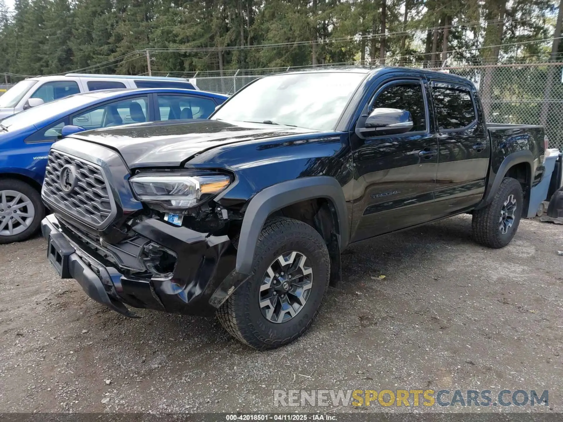 2 fotografías del automóvil dañado 3TMCZ5AN5MM438543 TOYOTA TACOMA 2021