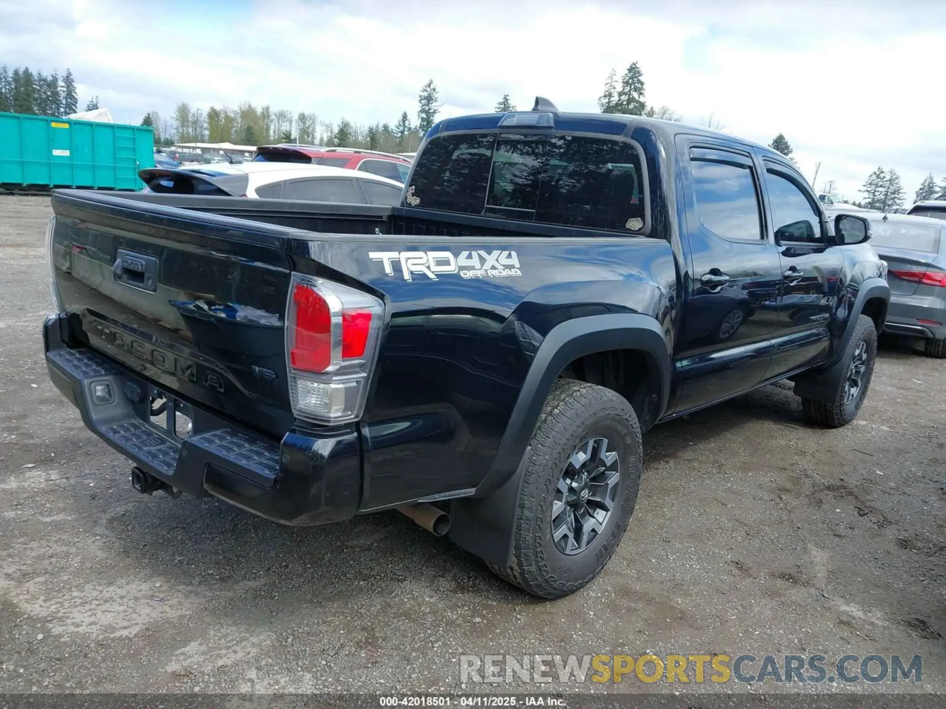 4 fotografías del automóvil dañado 3TMCZ5AN5MM438543 TOYOTA TACOMA 2021