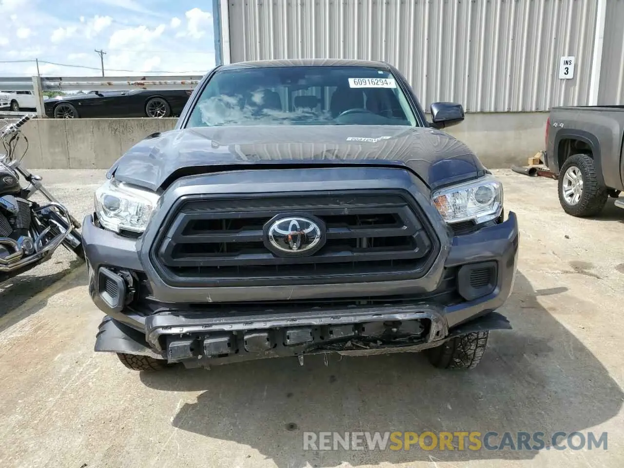 5 fotografías del automóvil dañado 3TMCZ5AN5MM447761 TOYOTA TACOMA 2021