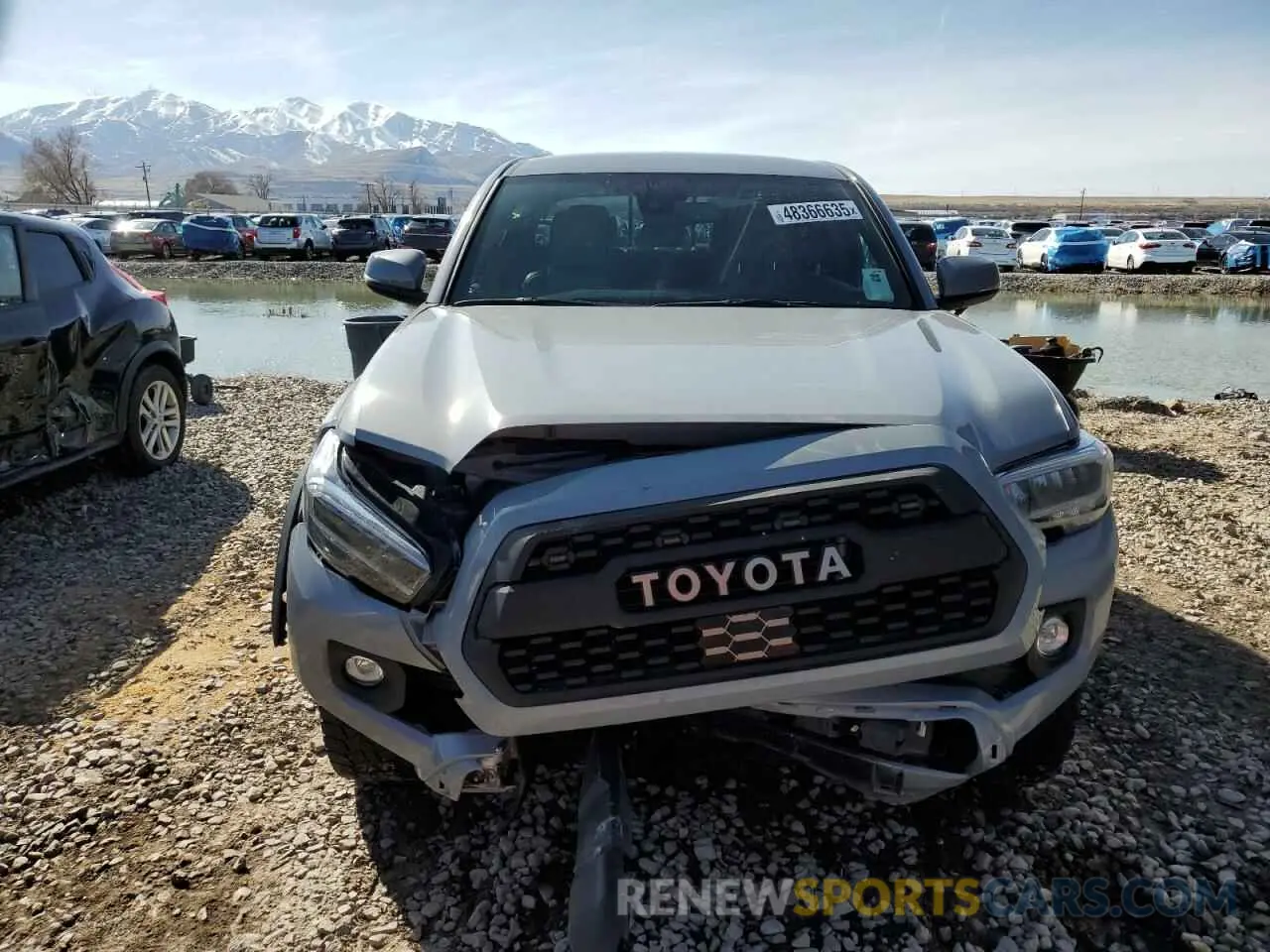 5 fotografías del automóvil dañado 3TMCZ5AN6MM371211 TOYOTA TACOMA 2021