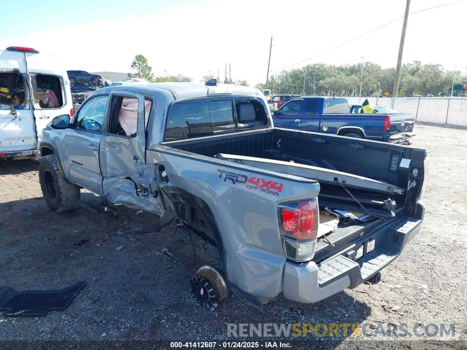 3 fotografías del automóvil dañado 3TMCZ5AN6MM373024 TOYOTA TACOMA 2021