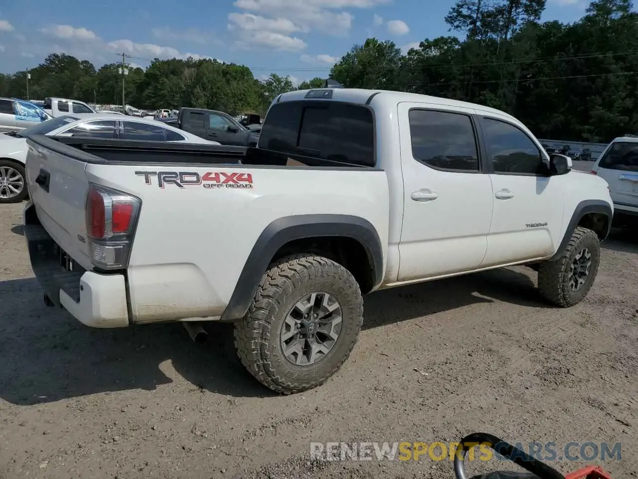 3 fotografías del automóvil dañado 3TMCZ5AN6MM423484 TOYOTA TACOMA 2021
