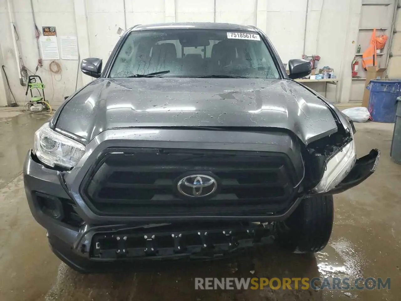 5 fotografías del automóvil dañado 3TMCZ5AN6MM428166 TOYOTA TACOMA 2021