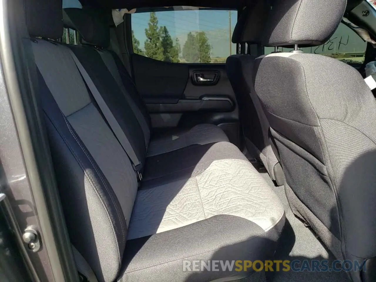 6 fotografías del automóvil dañado 3TMCZ5AN6MM446084 TOYOTA TACOMA 2021