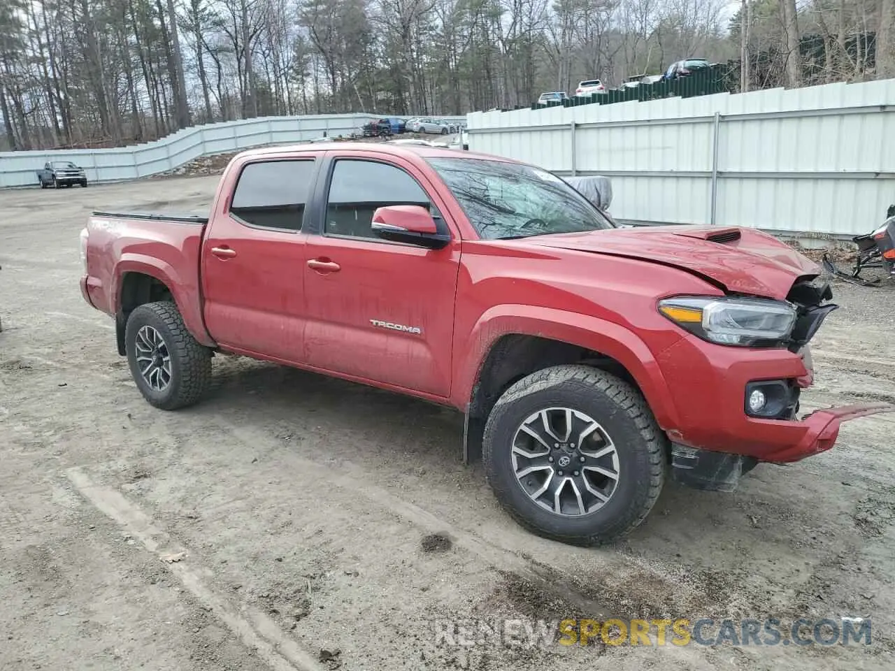 4 fotografías del automóvil dañado 3TMCZ5AN7MM371380 TOYOTA TACOMA 2021