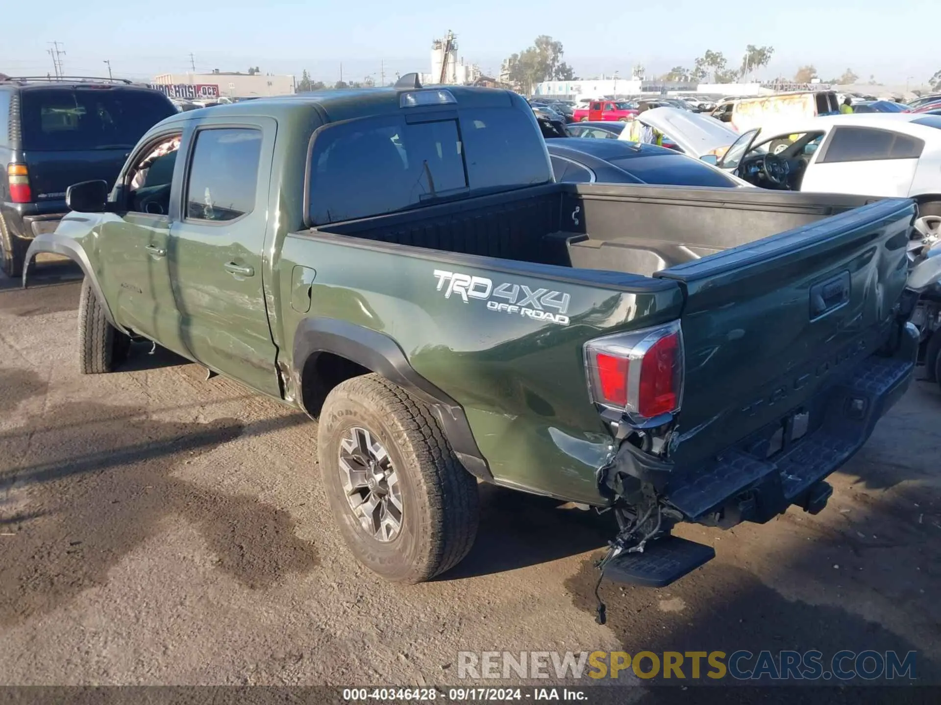 3 fotografías del automóvil dañado 3TMCZ5AN7MM429584 TOYOTA TACOMA 2021
