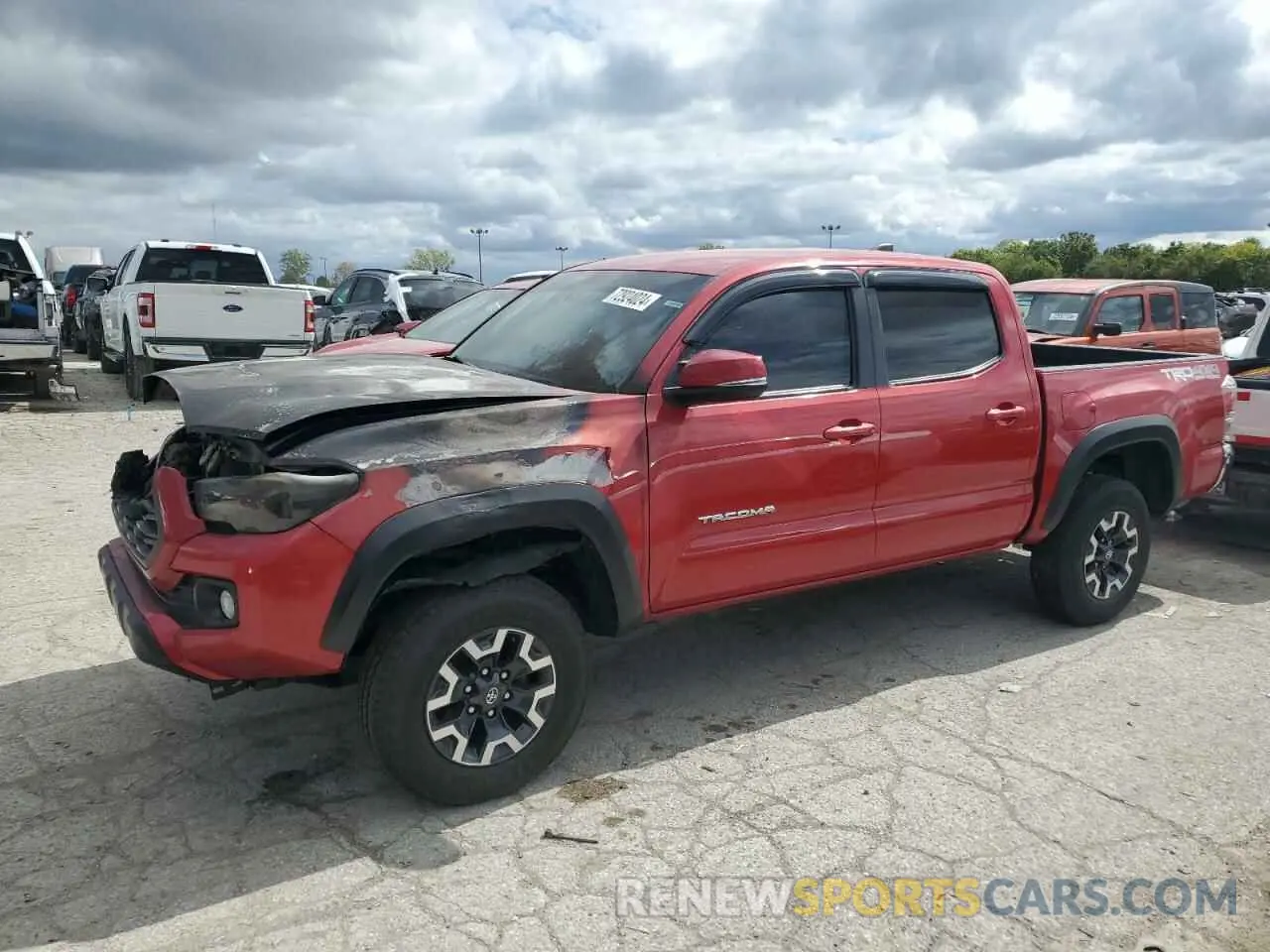 1 fotografías del automóvil dañado 3TMCZ5AN8MM427889 TOYOTA TACOMA 2021