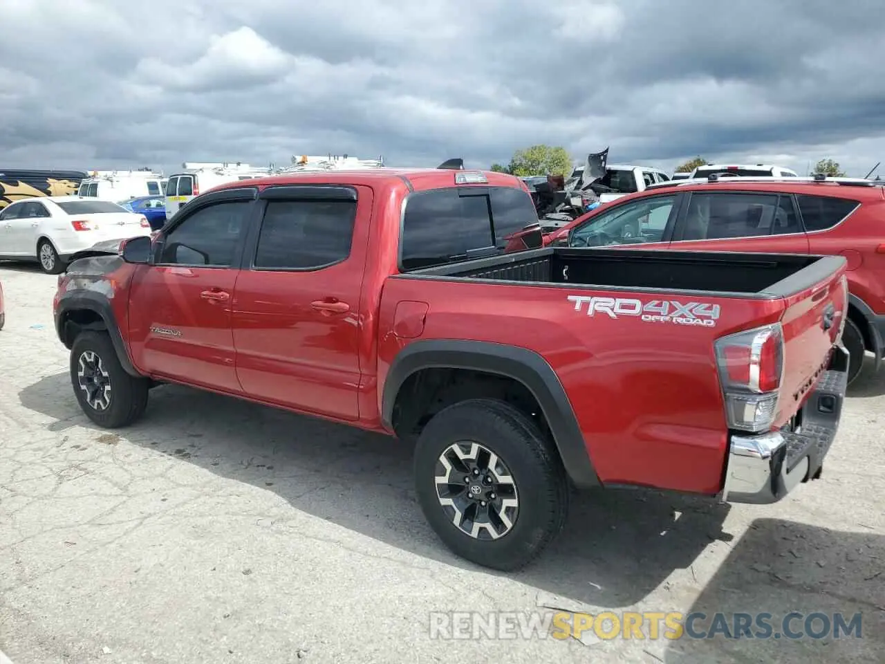 2 fotografías del automóvil dañado 3TMCZ5AN8MM427889 TOYOTA TACOMA 2021
