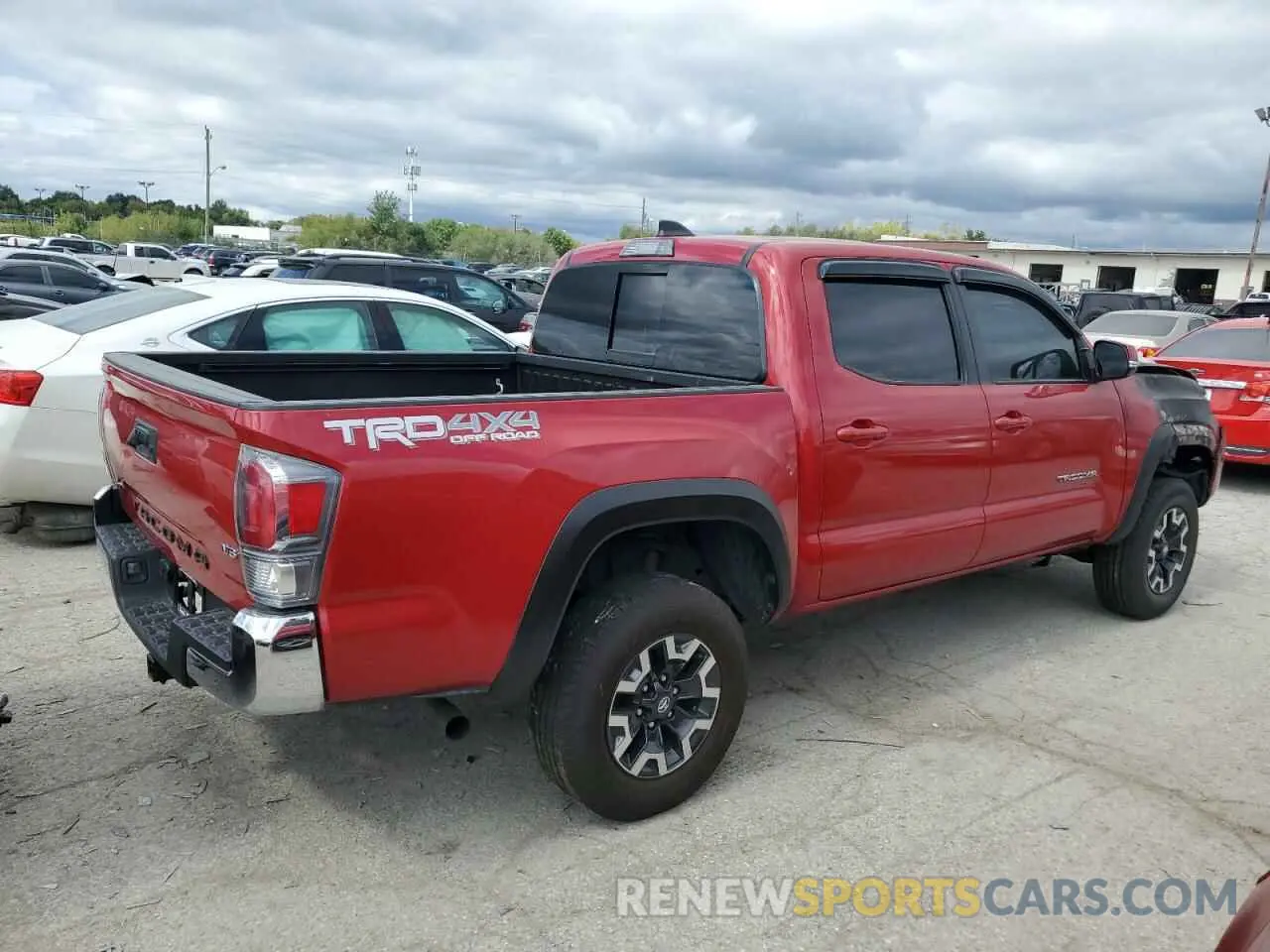 3 fotografías del automóvil dañado 3TMCZ5AN8MM427889 TOYOTA TACOMA 2021