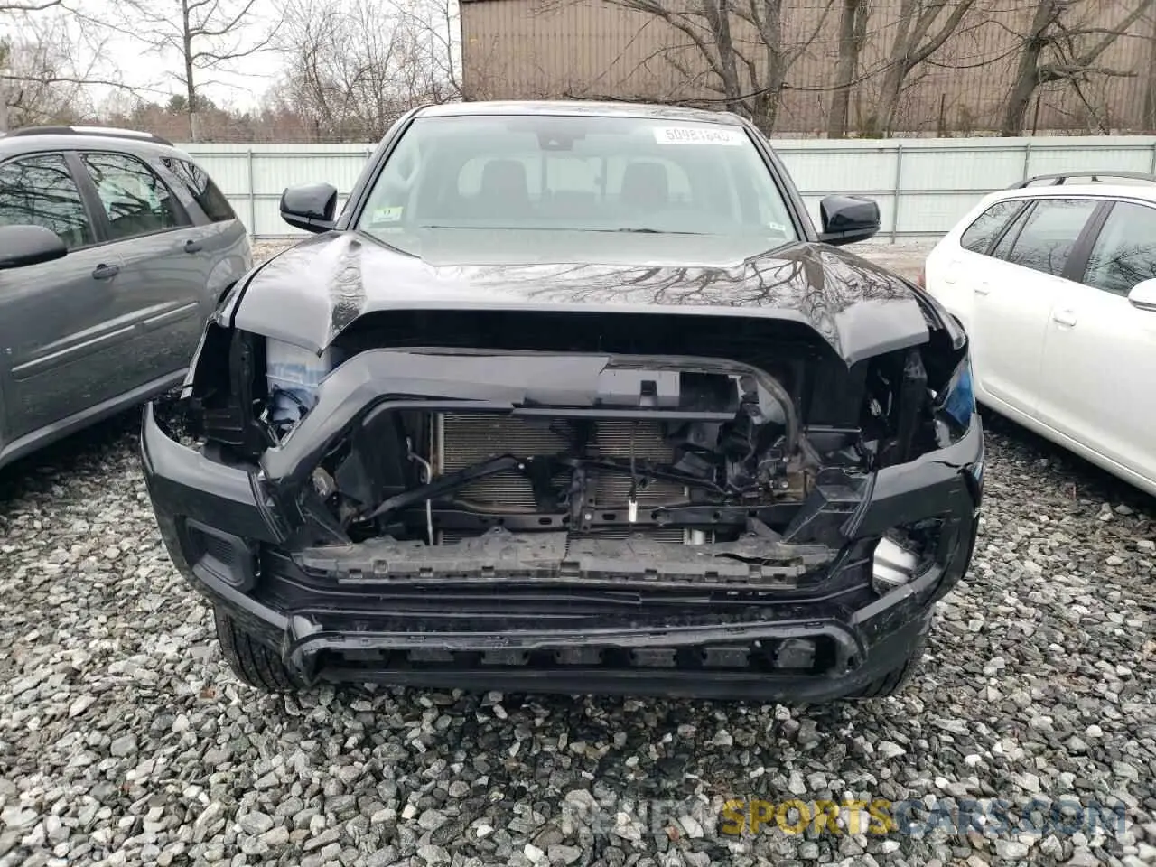 5 fotografías del automóvil dañado 3TMCZ5AN8MM448550 TOYOTA TACOMA 2021