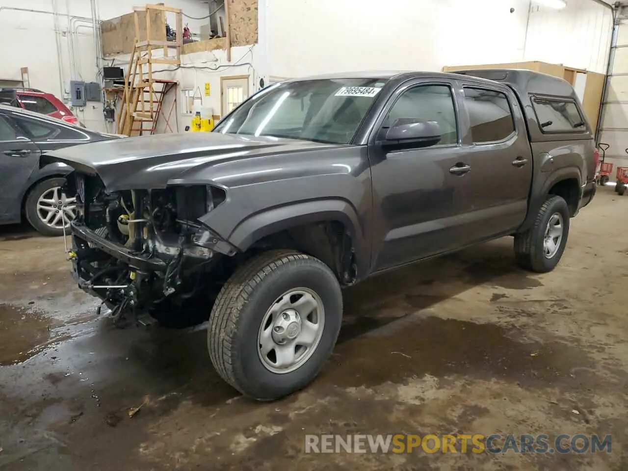 1 fotografías del automóvil dañado 3TMCZ5AN8MM450136 TOYOTA TACOMA 2021