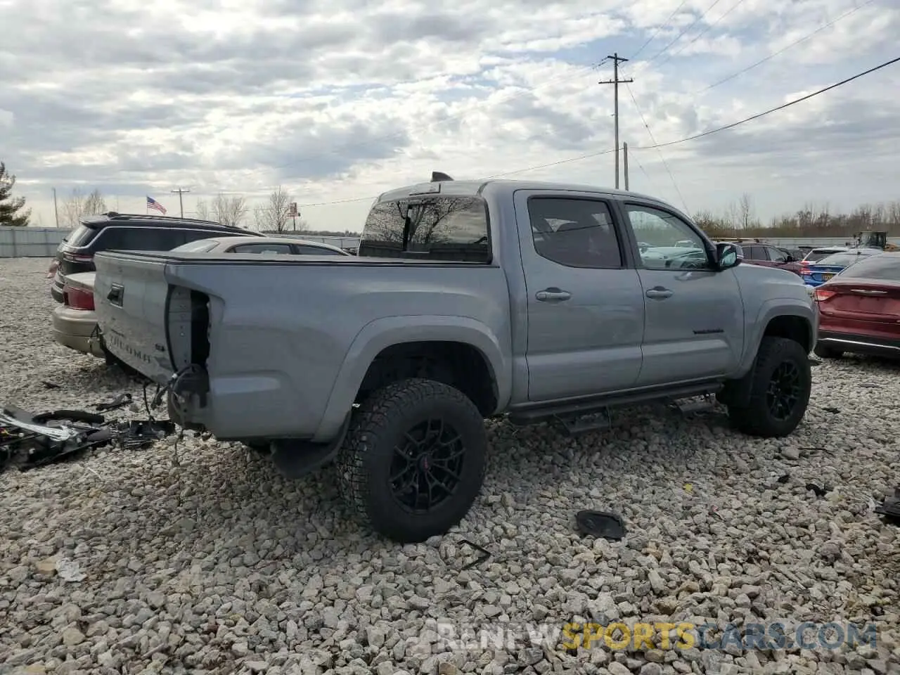 3 fotografías del automóvil dañado 3TMCZ5AN9MM374491 TOYOTA TACOMA 2021
