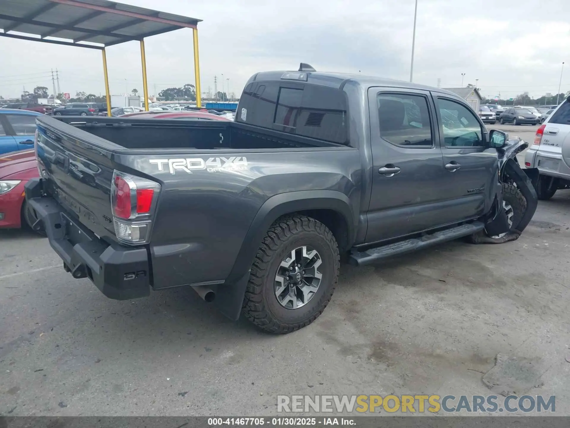 4 fotografías del automóvil dañado 3TMCZ5AN9MM397611 TOYOTA TACOMA 2021