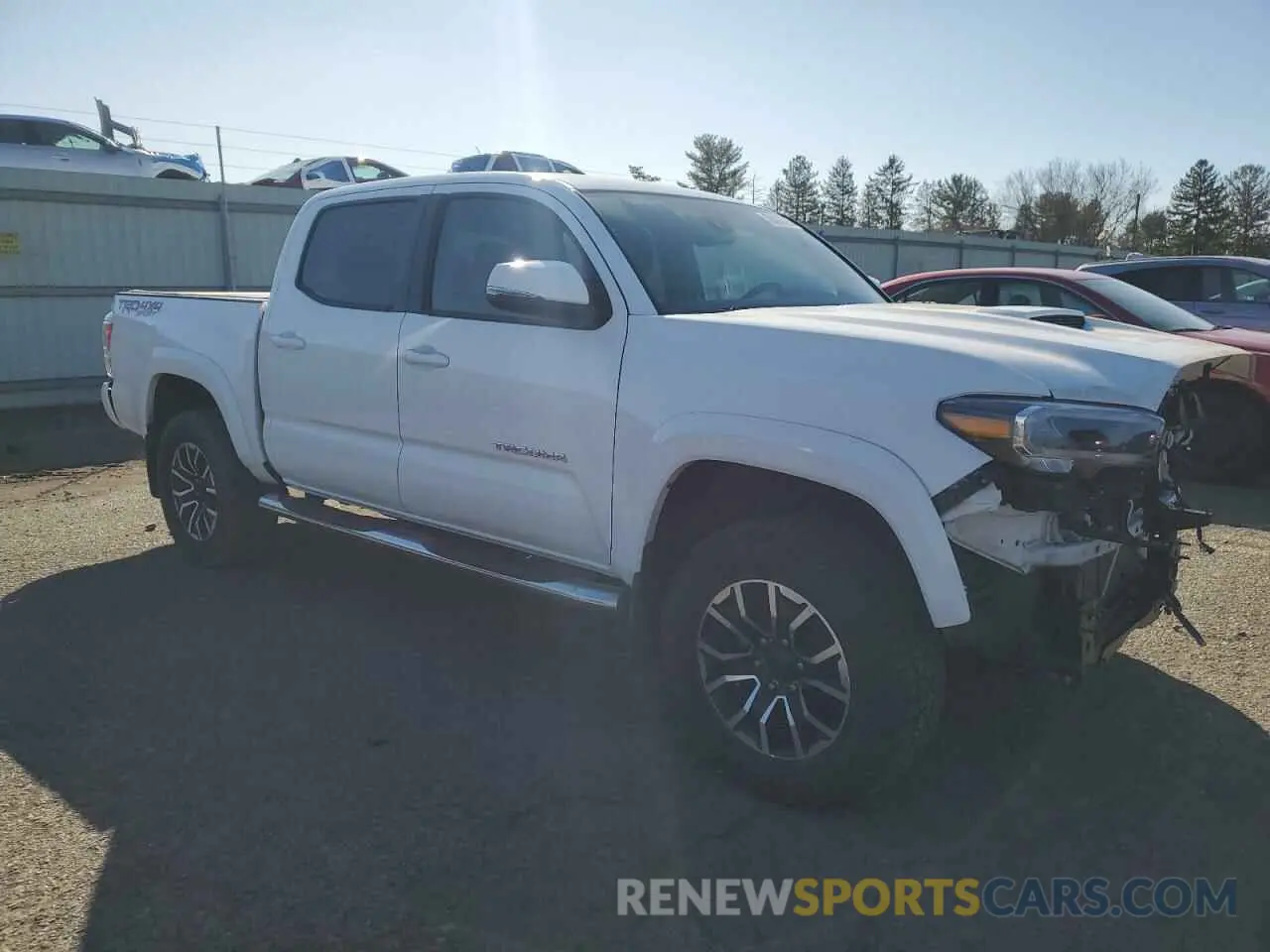4 fotografías del automóvil dañado 3TMCZ5AN9MM438707 TOYOTA TACOMA 2021
