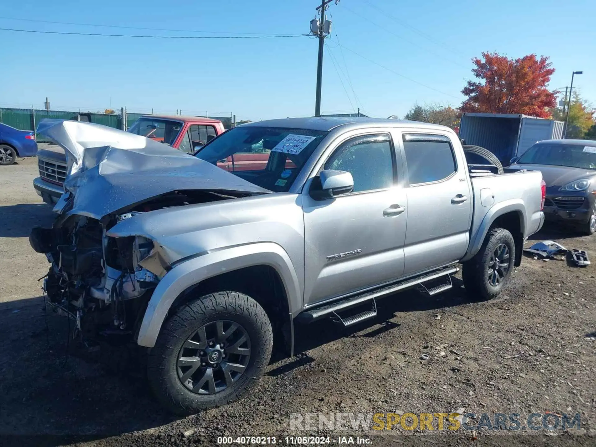2 fotografías del automóvil dañado 3TMCZ5ANXMM381949 TOYOTA TACOMA 2021