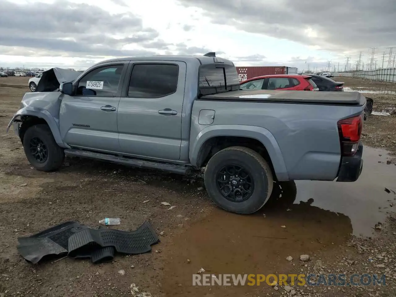 2 fotografías del automóvil dañado 3TMCZ5ANXMM398945 TOYOTA TACOMA 2021