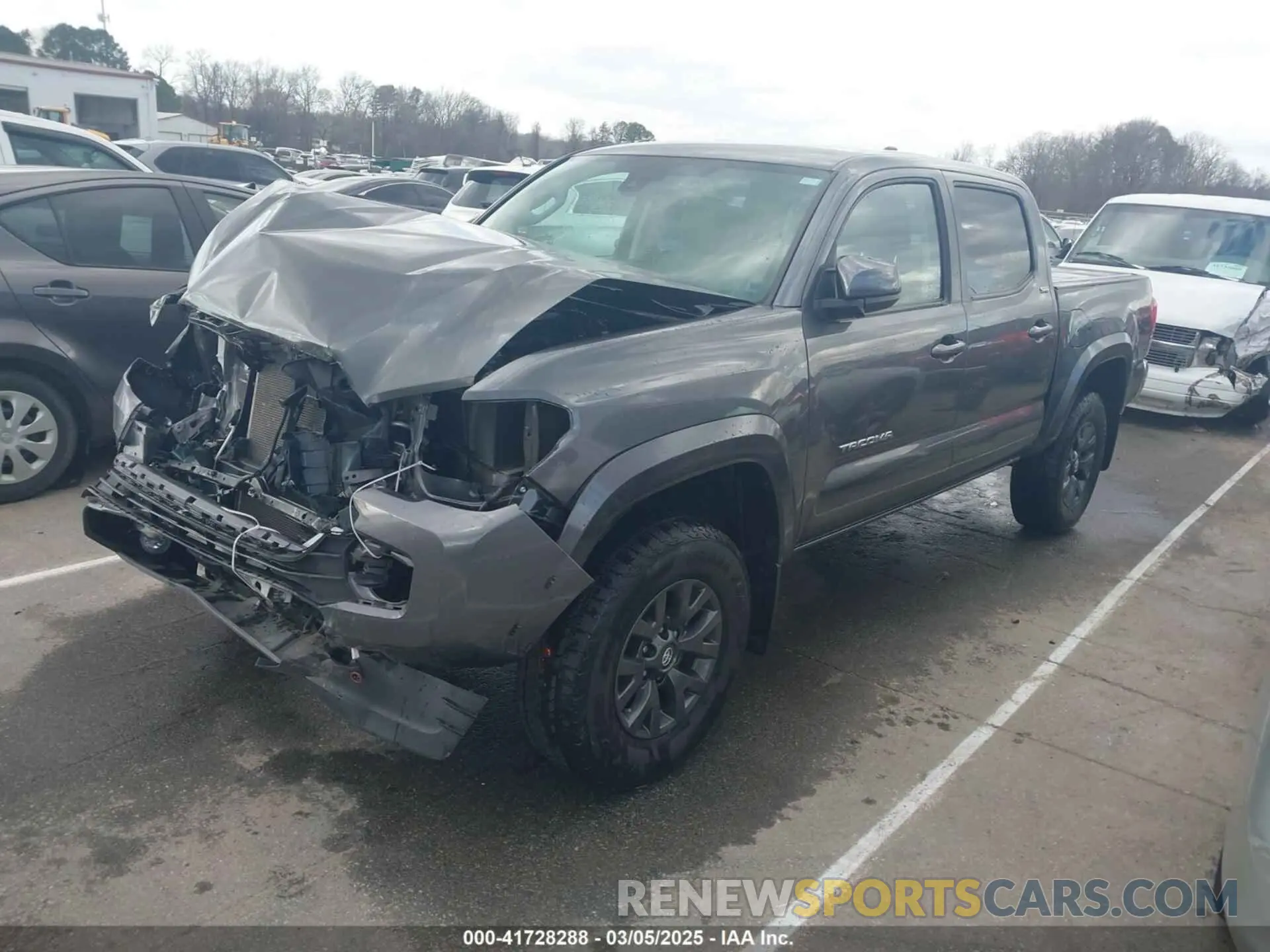 2 fotografías del automóvil dañado 3TMCZ5ANXMM415436 TOYOTA TACOMA 2021