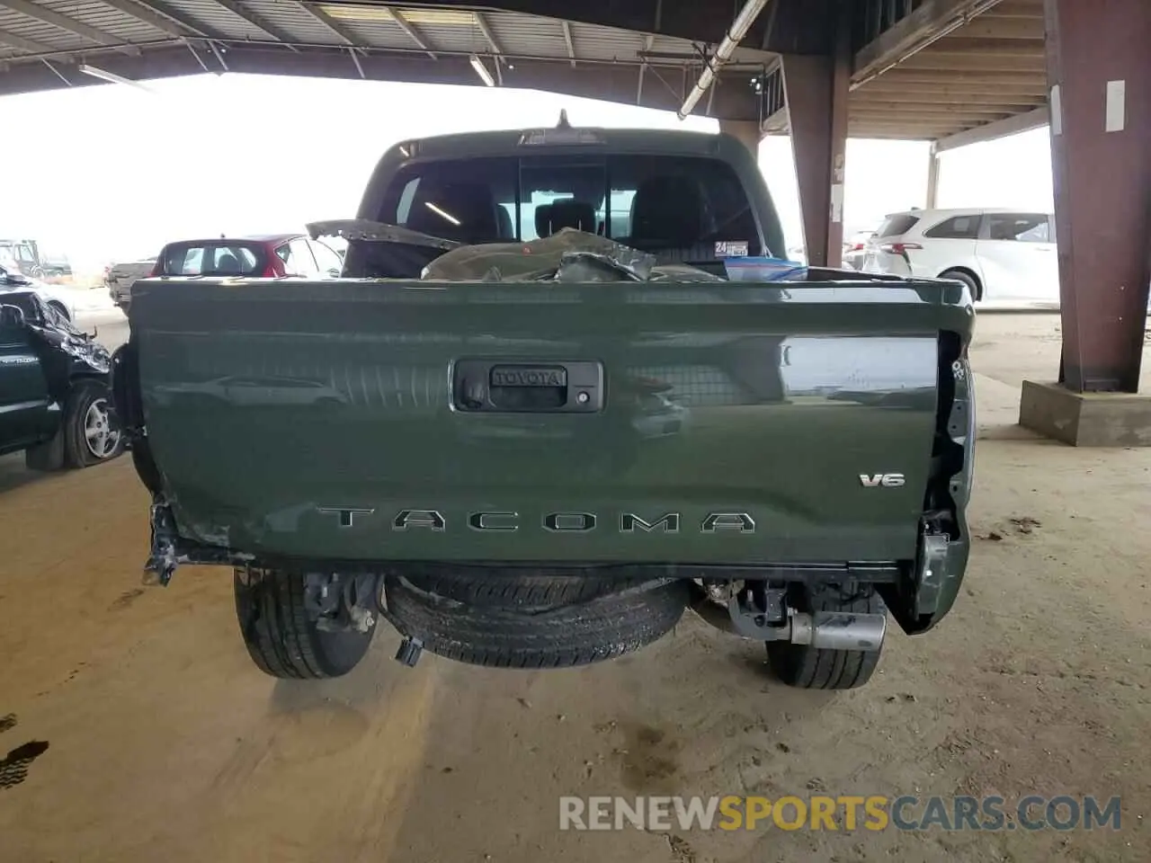6 fotografías del automóvil dañado 3TMCZ5ANXMM442412 TOYOTA TACOMA 2021
