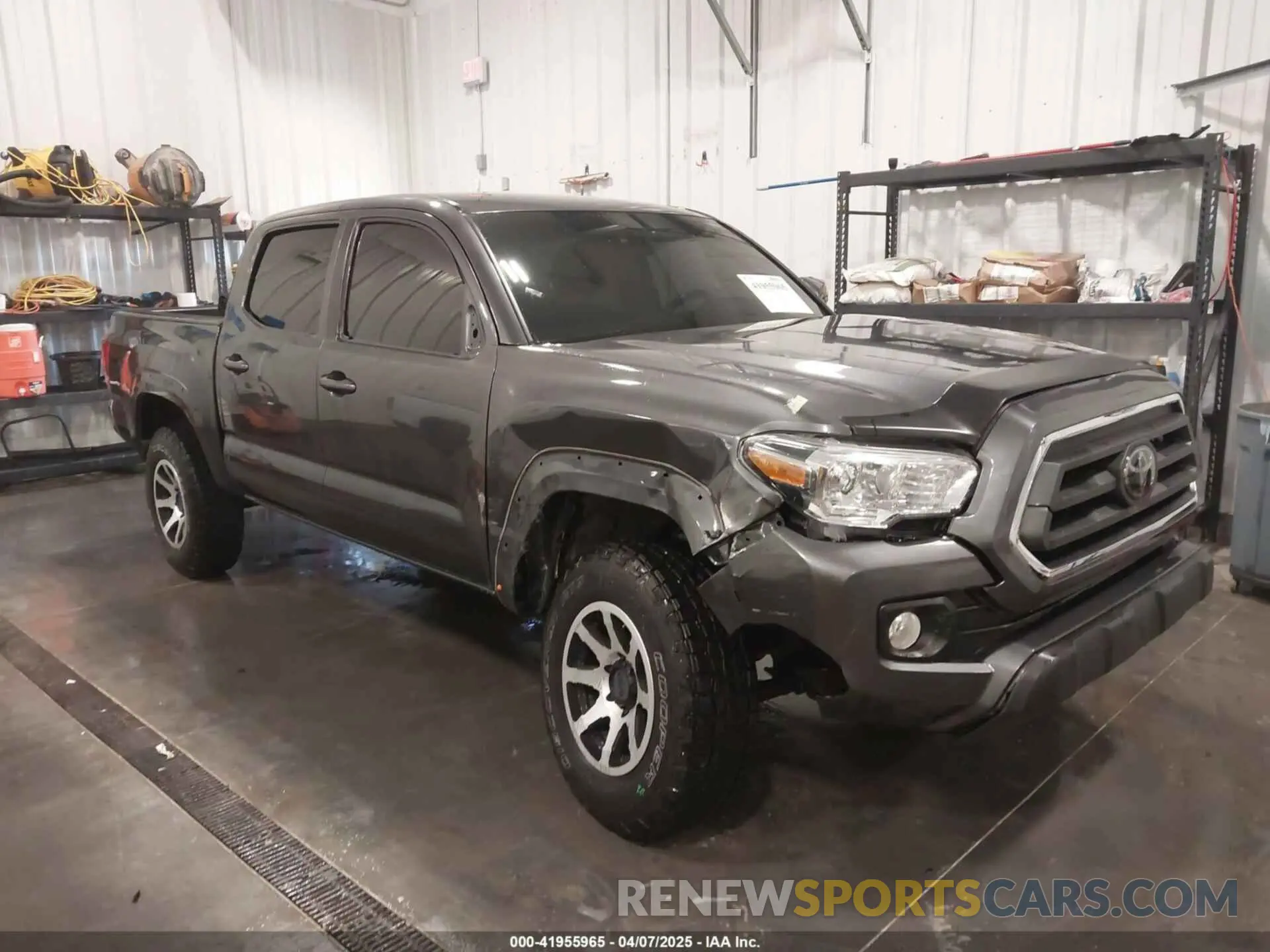 6 fotografías del automóvil dañado 3TMCZ5ANXMM447867 TOYOTA TACOMA 2021