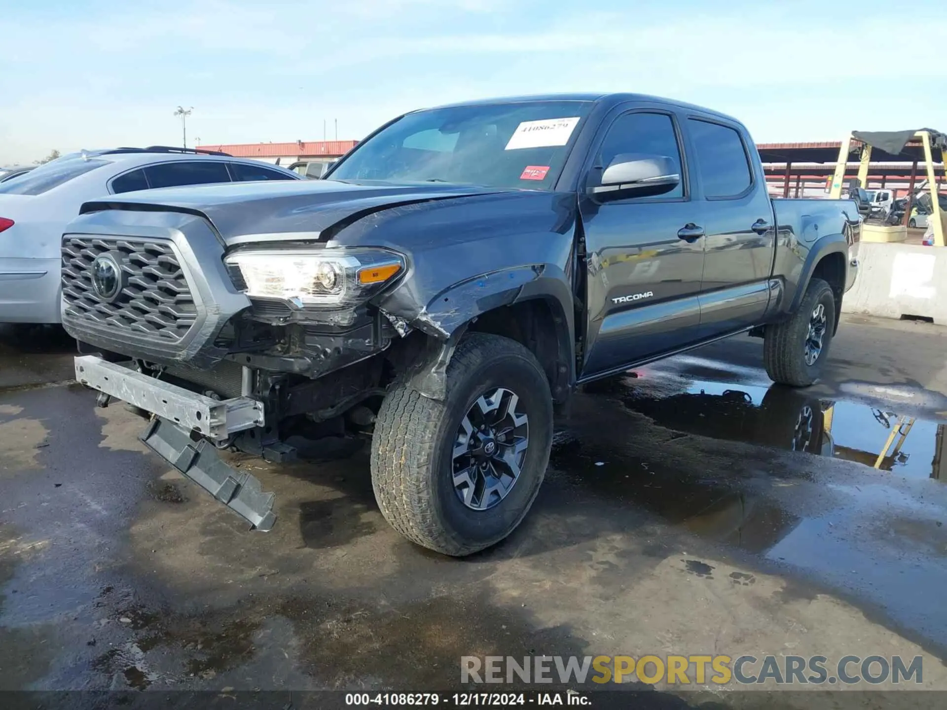2 fotografías del automóvil dañado 3TMDZ5BN8MM103313 TOYOTA TACOMA 2021