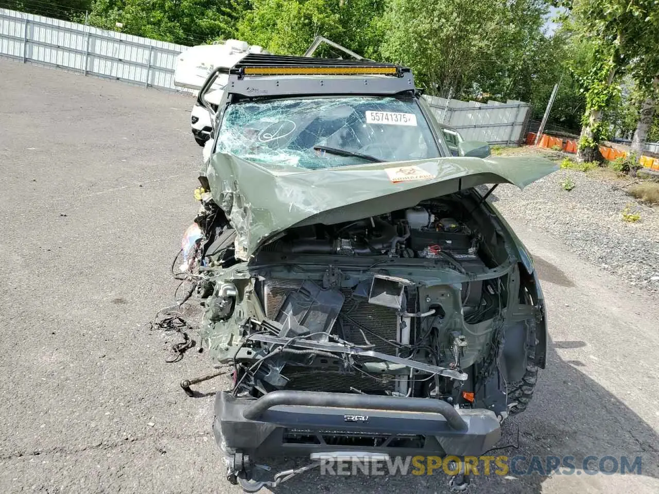 5 fotografías del automóvil dañado 3TMDZ5BN8MM112478 TOYOTA TACOMA 2021