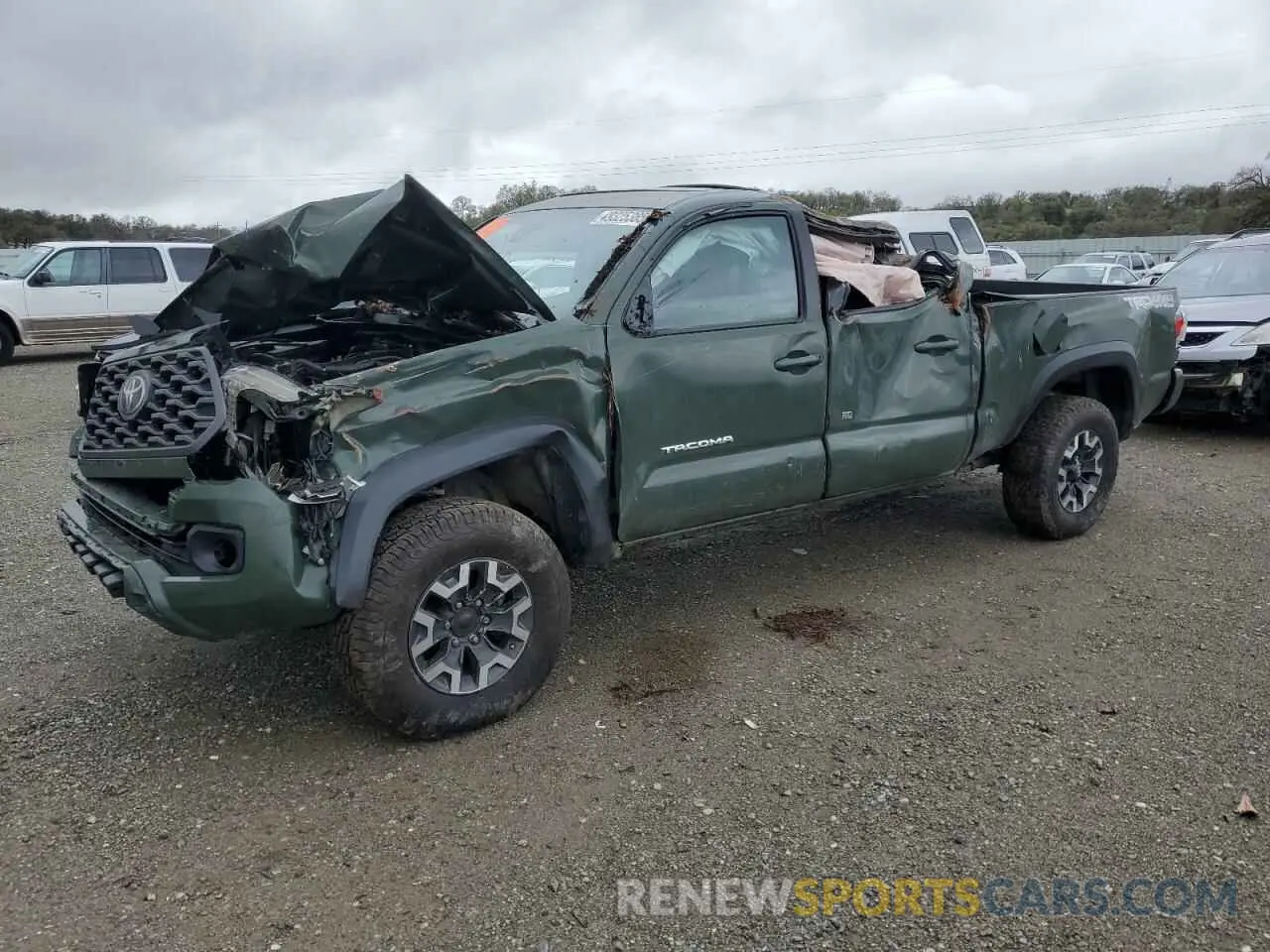 1 fotografías del automóvil dañado 3TMDZ5BNXMM099474 TOYOTA TACOMA 2021