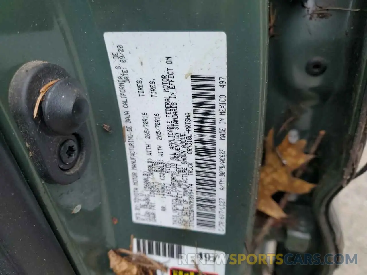 12 fotografías del automóvil dañado 3TMDZ5BNXMM099474 TOYOTA TACOMA 2021