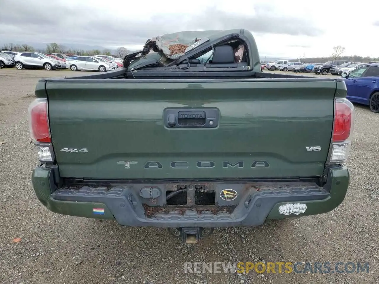 6 fotografías del automóvil dañado 3TMDZ5BNXMM099474 TOYOTA TACOMA 2021