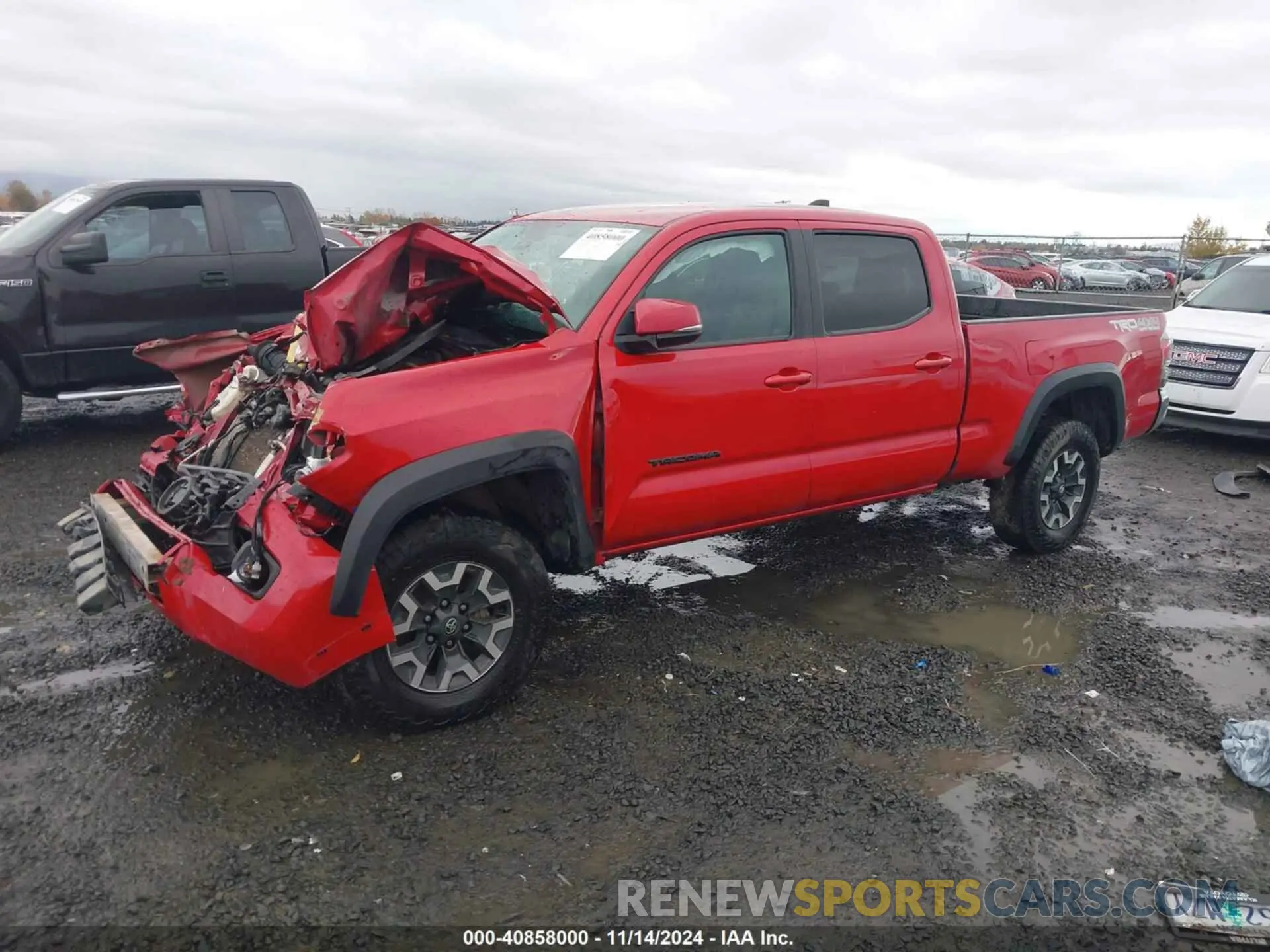 2 fotografías del automóvil dañado 3TMDZ5BNXMM116452 TOYOTA TACOMA 2021