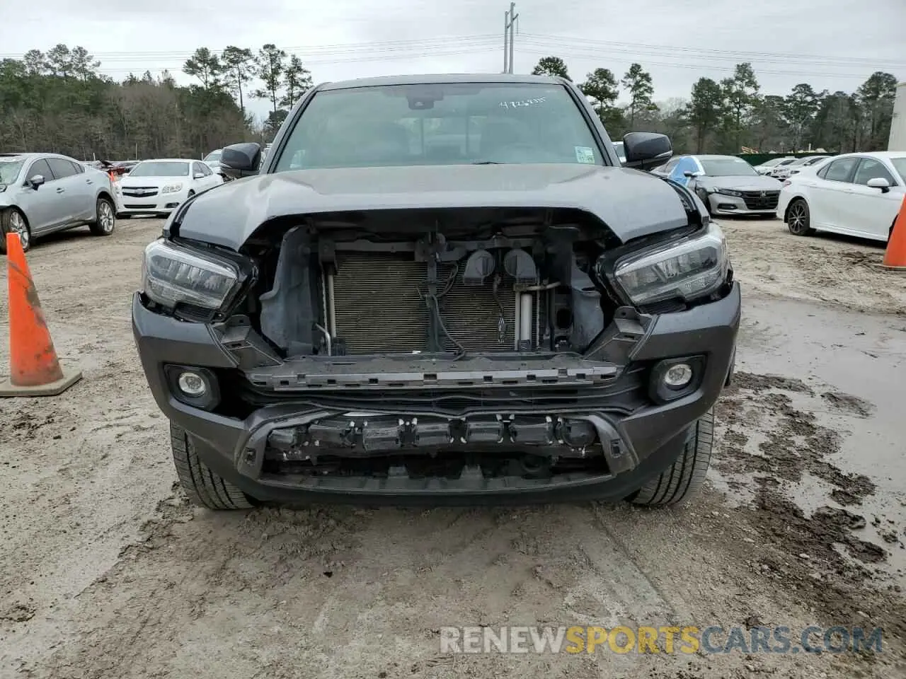 5 fotografías del automóvil dañado 3TMEZ5CN4MM155251 TOYOTA TACOMA 2021