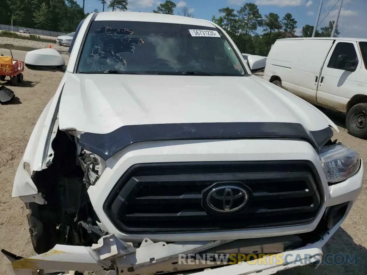 5 fotografías del automóvil dañado 3TYAX5GN9MT018700 TOYOTA TACOMA 2021
