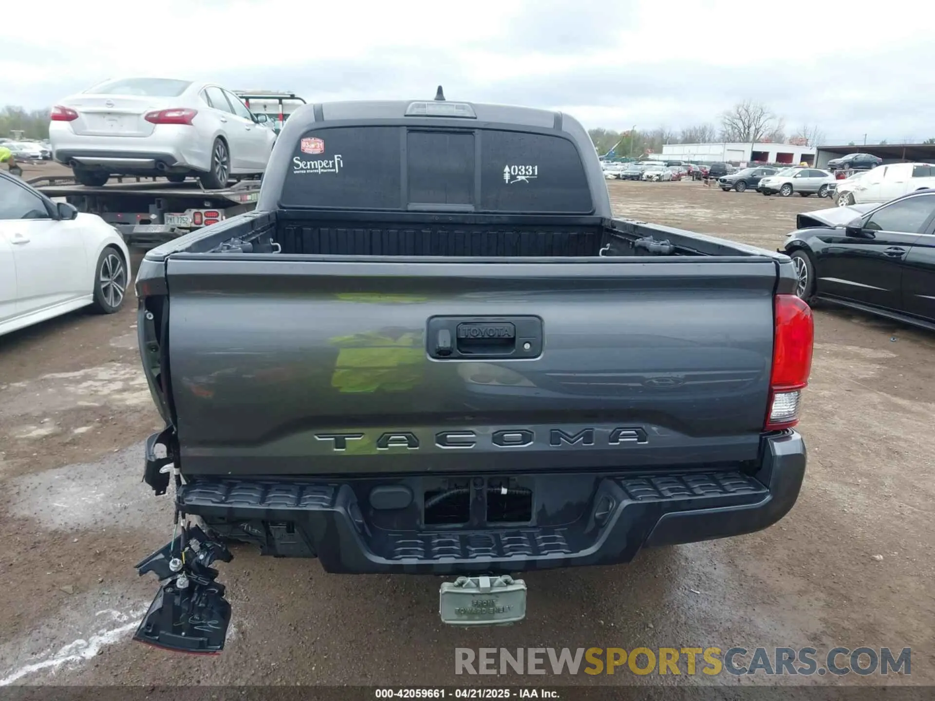 16 fotografías del automóvil dañado 3TYAX5GNXMT013781 TOYOTA TACOMA 2021