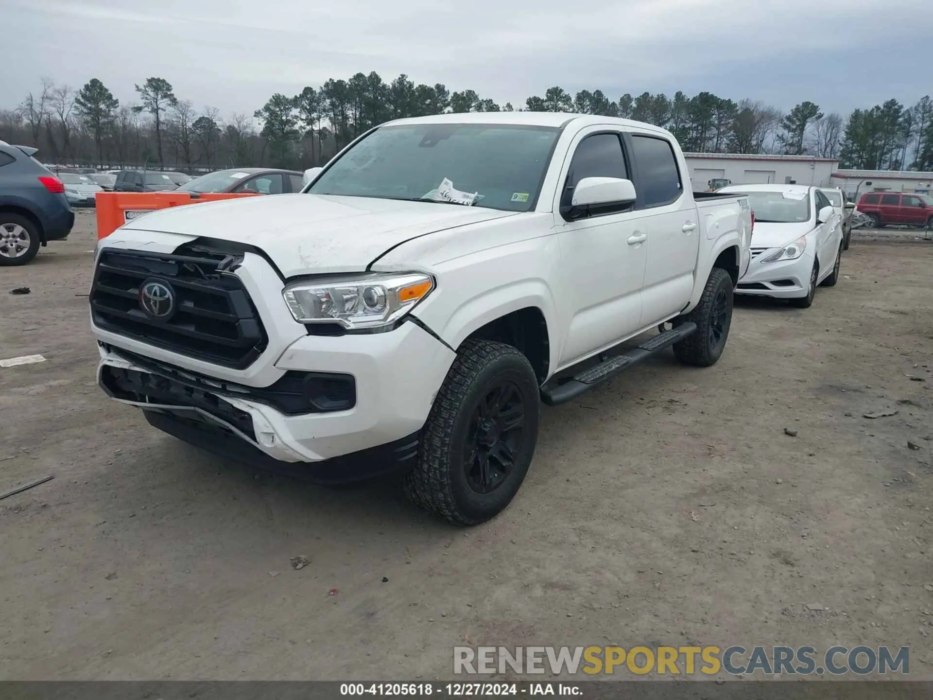 2 fotografías del automóvil dañado 3TYAX5GNXMT031083 TOYOTA TACOMA 2021