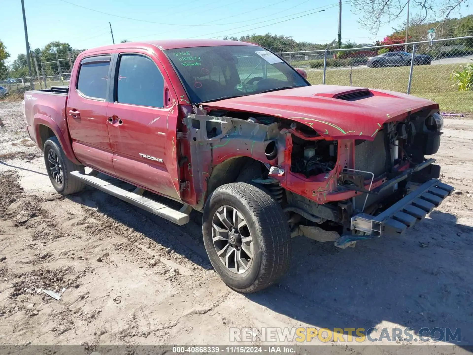 1 fotografías del automóvil dañado 3TYAZ5CN0MT003356 TOYOTA TACOMA 2021