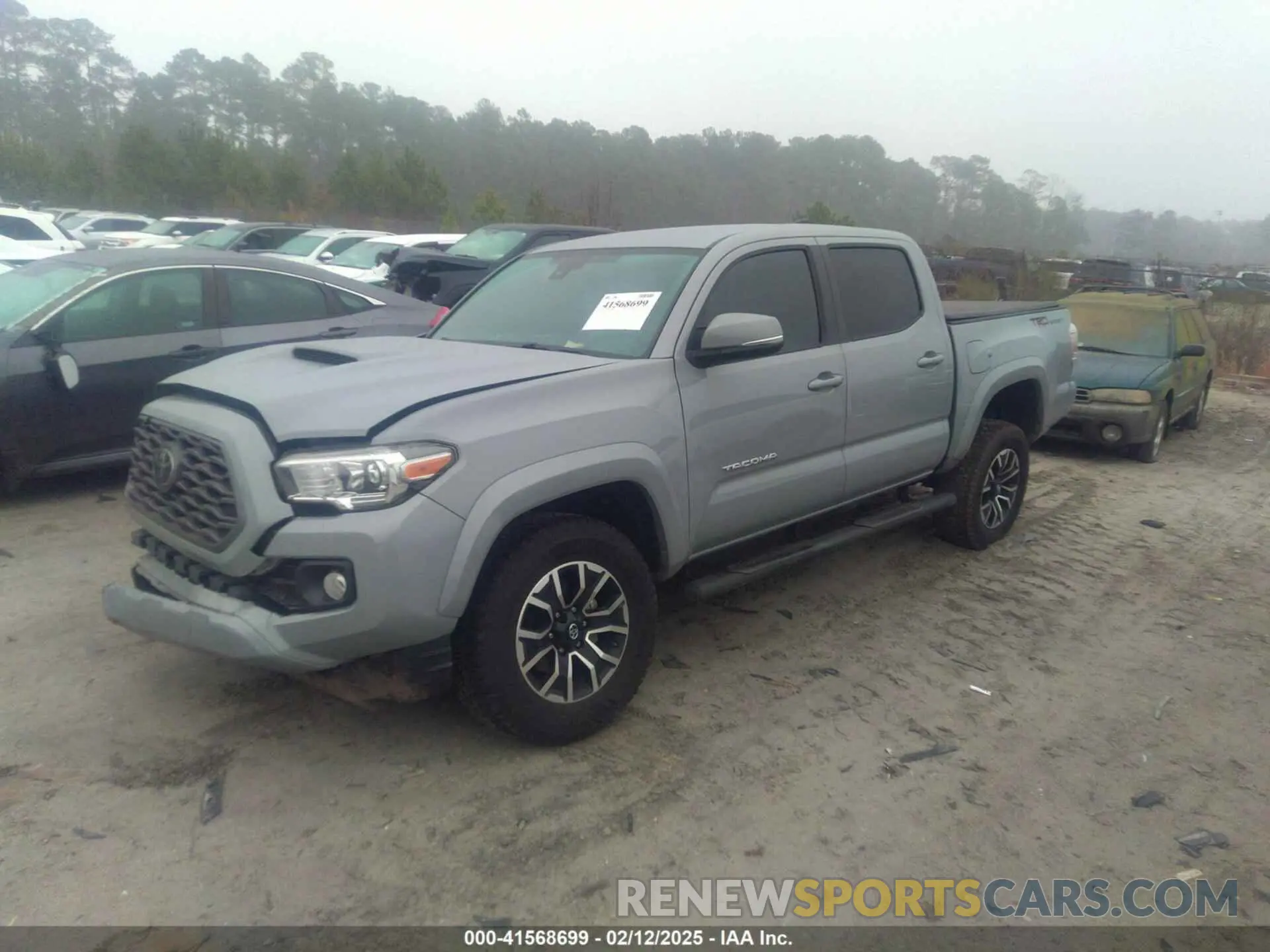 2 fotografías del automóvil dañado 3TYAZ5CN8MT004223 TOYOTA TACOMA 2021