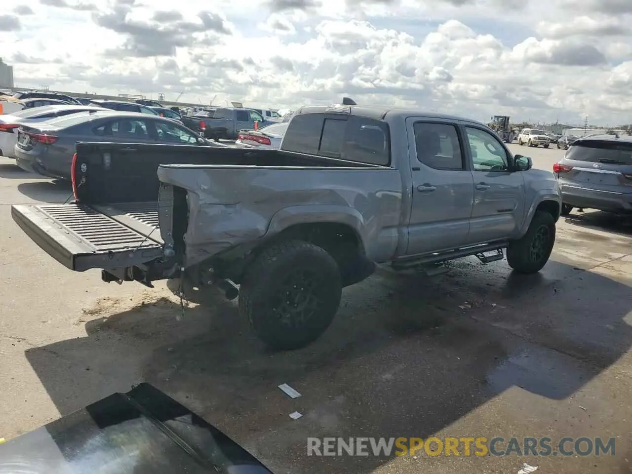 3 fotografías del automóvil dañado 3TYBZ5DN7MT001140 TOYOTA TACOMA 2021