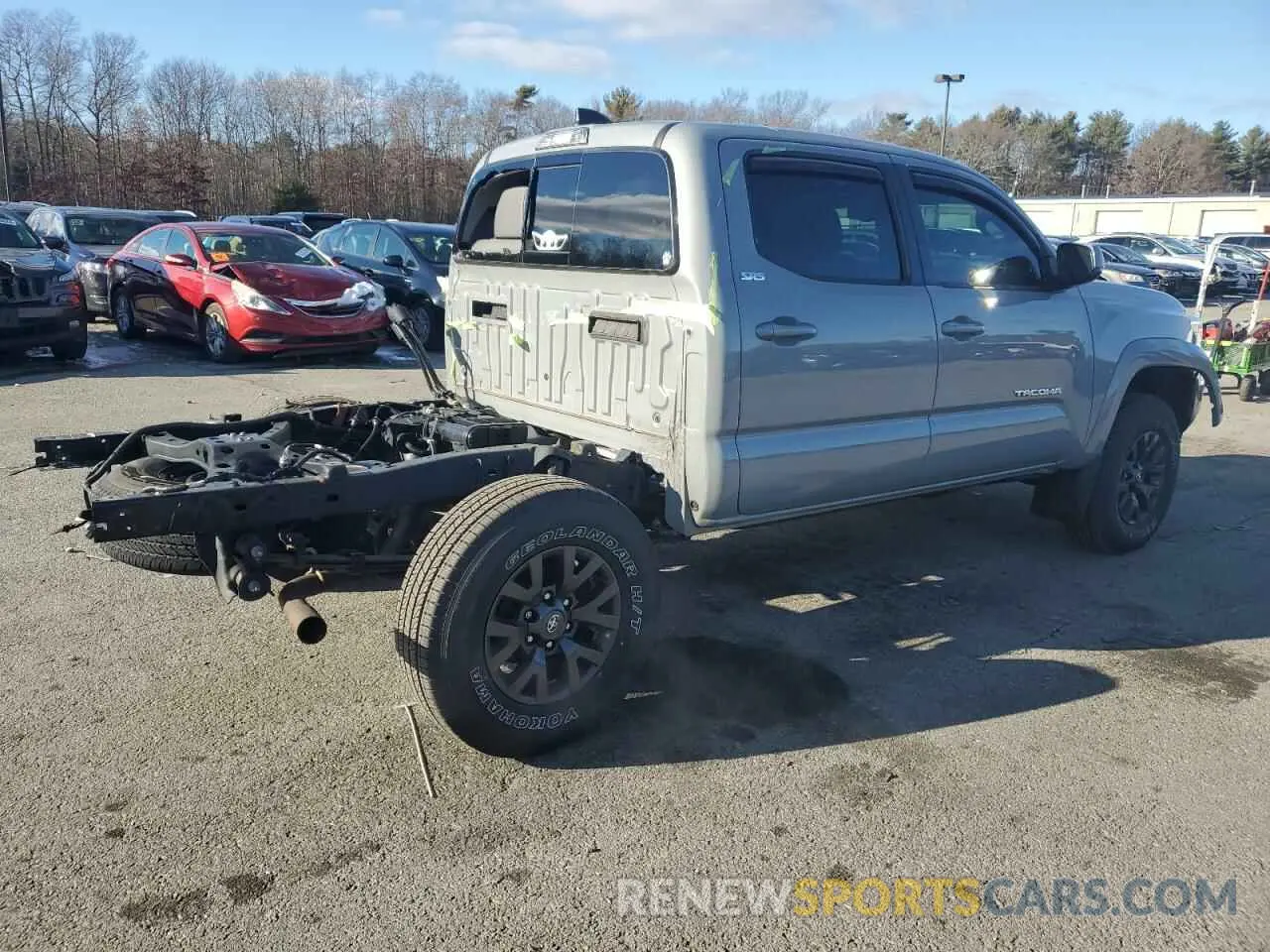 3 fotografías del automóvil dañado 3TYCZ5AN0MT038541 TOYOTA TACOMA 2021