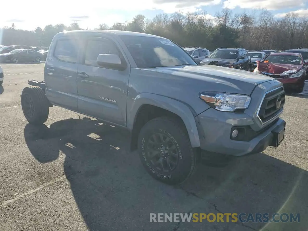 4 fotografías del automóvil dañado 3TYCZ5AN0MT038541 TOYOTA TACOMA 2021