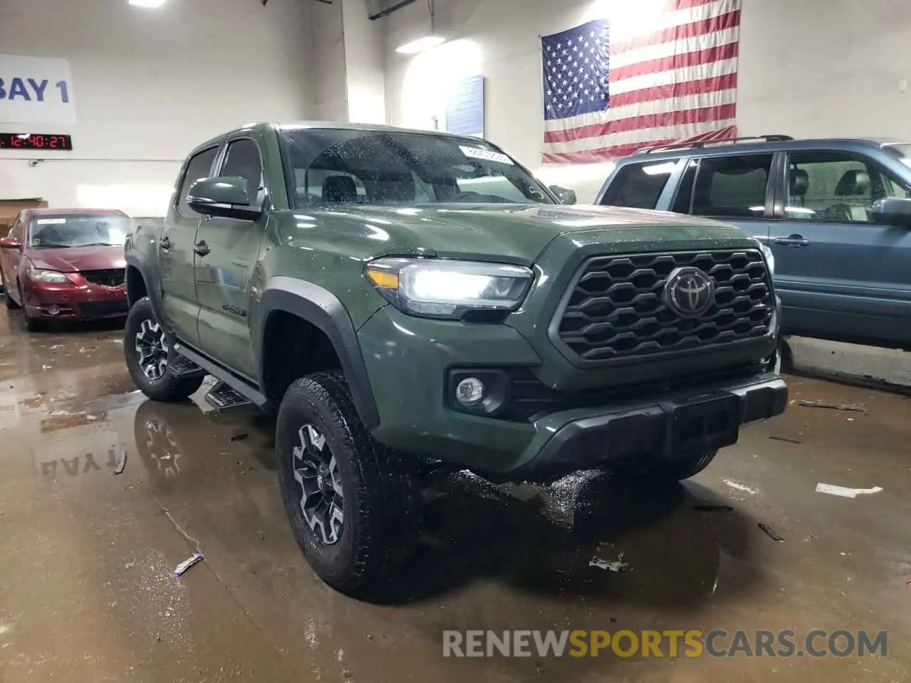 4 fotografías del automóvil dañado 3TYCZ5AN1MT016919 TOYOTA TACOMA 2021
