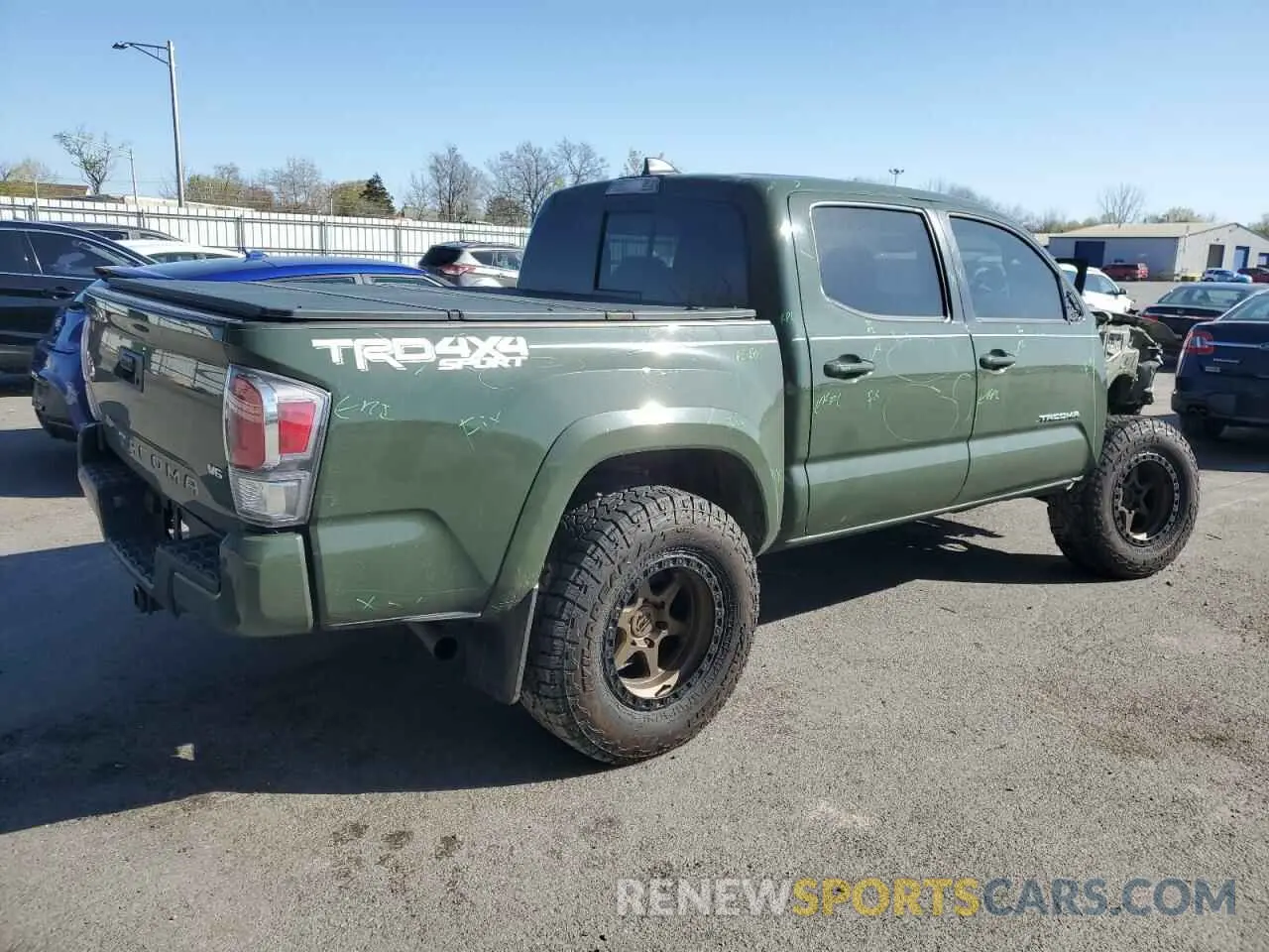 3 fotografías del automóvil dañado 3TYCZ5AN1MT041397 TOYOTA TACOMA 2021