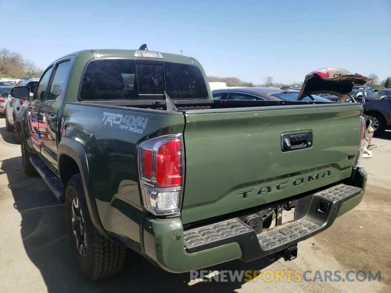 3 fotografías del automóvil dañado 3TYCZ5AN1MT051301 TOYOTA TACOMA 2021