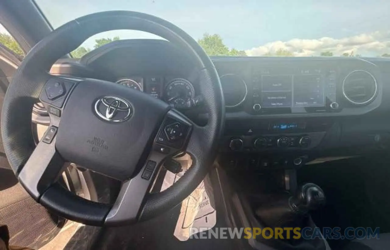 9 fotografías del automóvil dañado 3TYCZ5AN3MT029204 TOYOTA TACOMA 2021