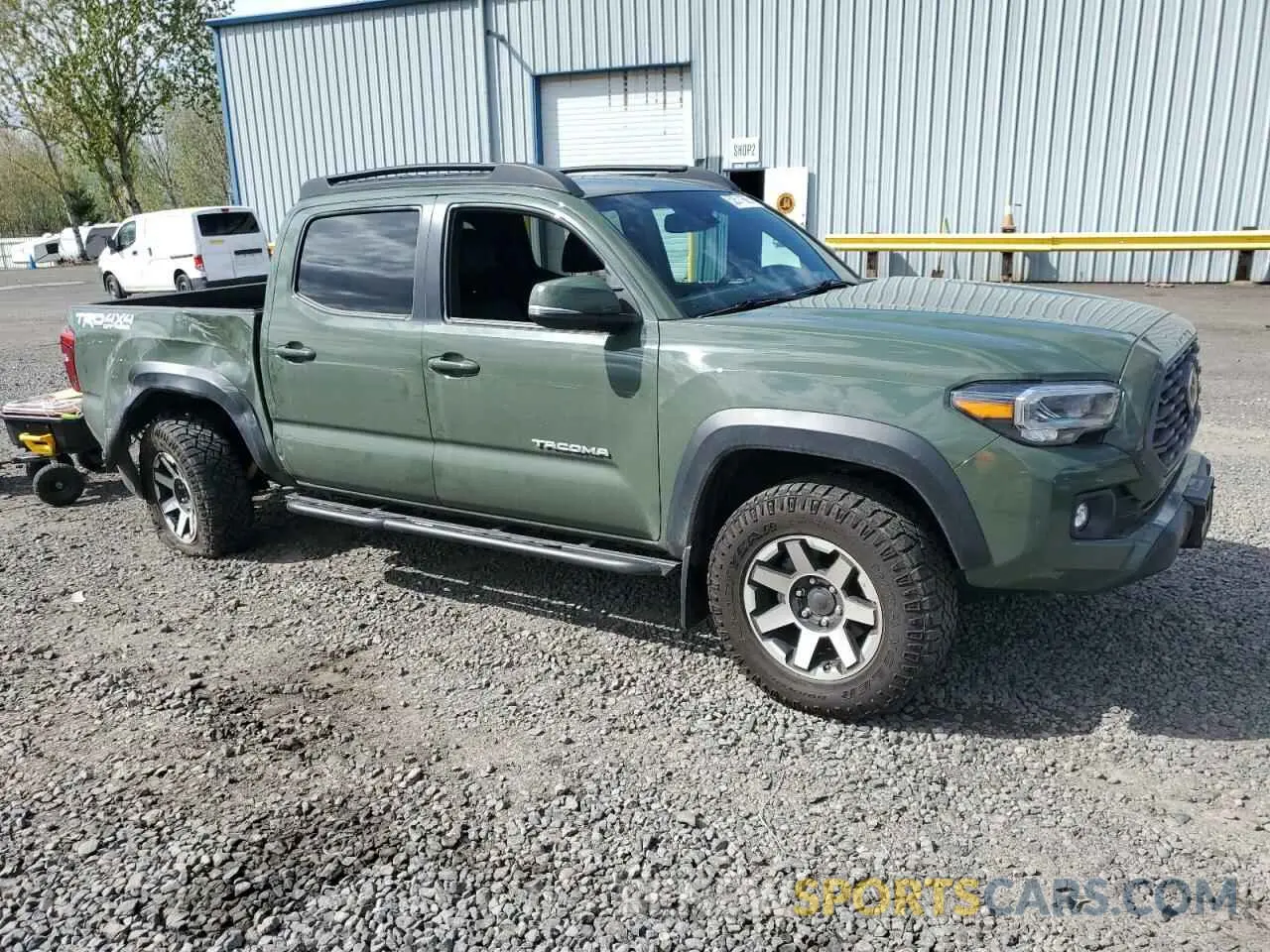 4 fotografías del automóvil dañado 3TYCZ5AN3MT049646 TOYOTA TACOMA 2021