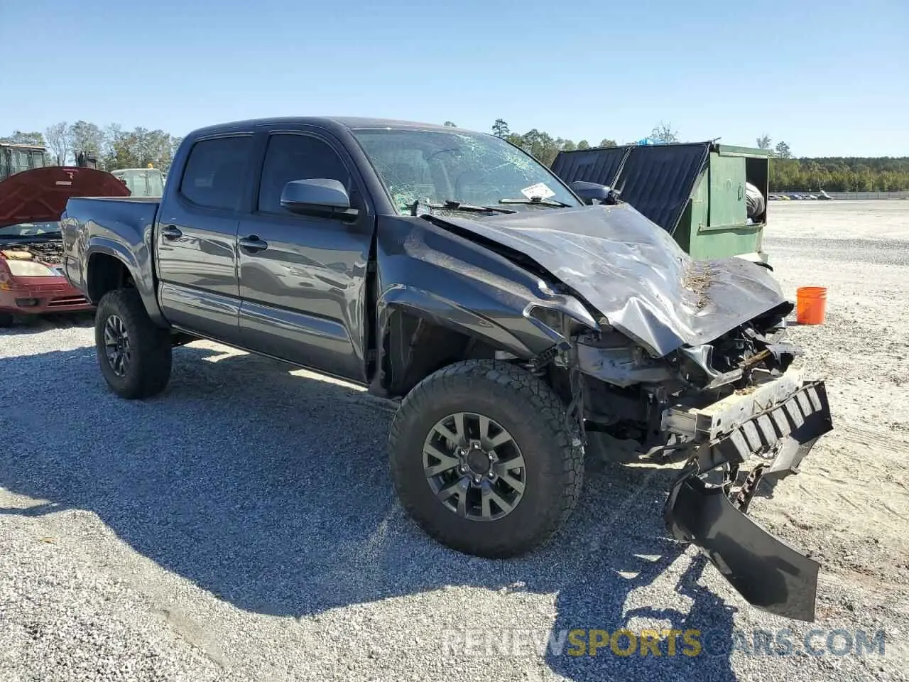 4 fotografías del automóvil dañado 3TYCZ5AN4MT039904 TOYOTA TACOMA 2021